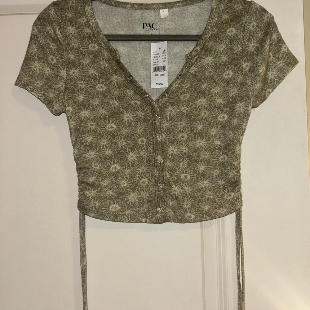 PacSun Green Crop Top